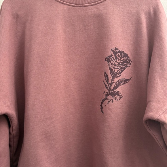 Corvus Graphic Print Crew Neck Sweatshirt Sz 8 – Gothic, Alt, Statement Top - Picture 3 of 6